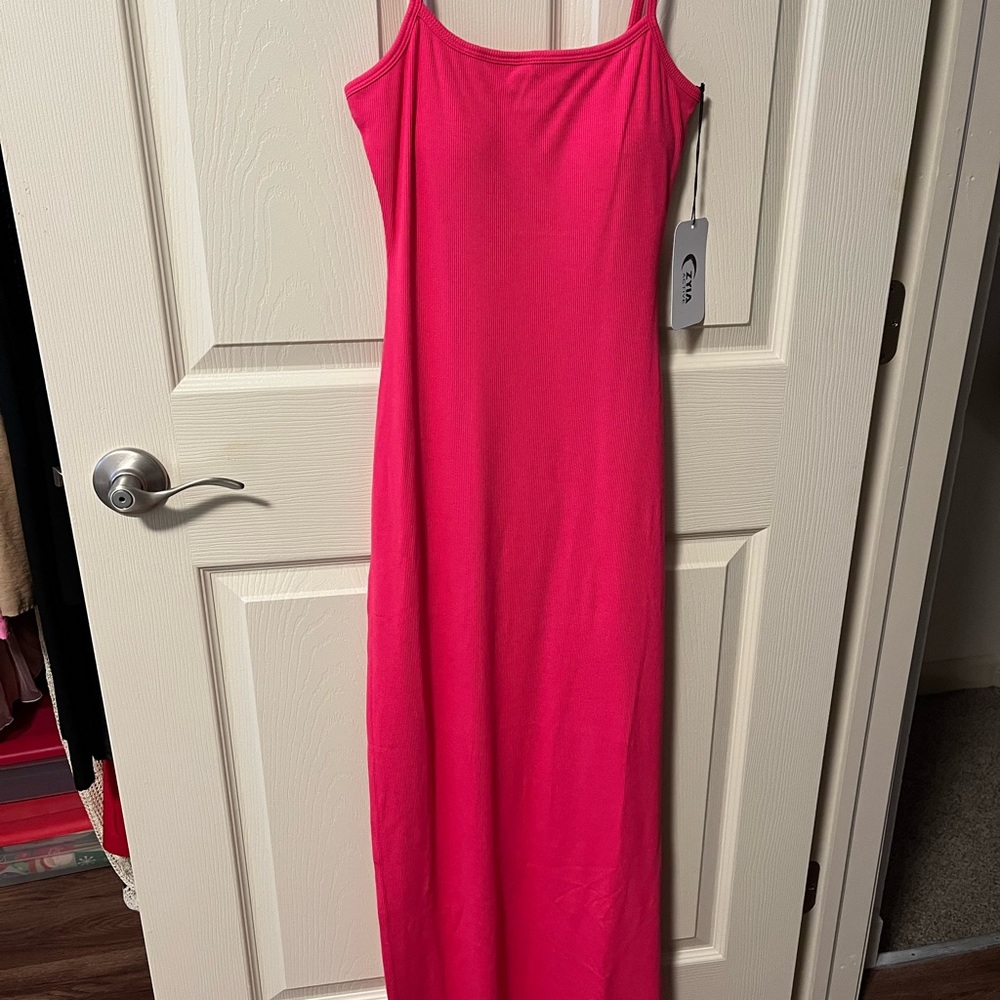 ZYIA Vibrant Pink Maxi Dress